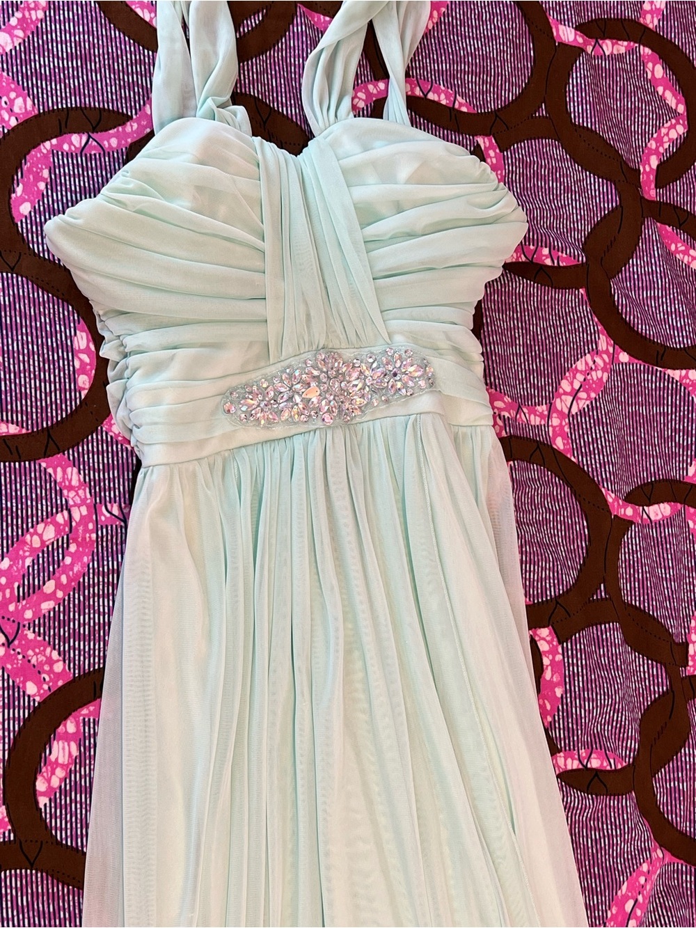 Light Mint Green Strap Maxi Dress